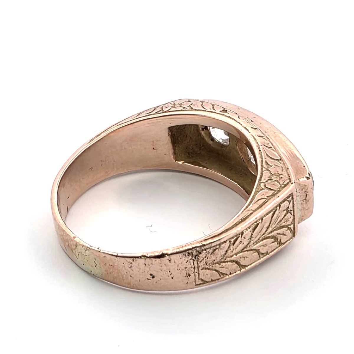 14k Rose Gold Ring With Diamonds-photo-1