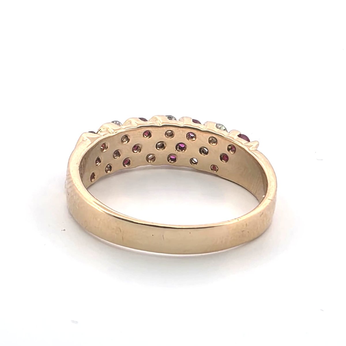 18-karat Yellow Gold Ring With Rubies And Diamonds-photo-1