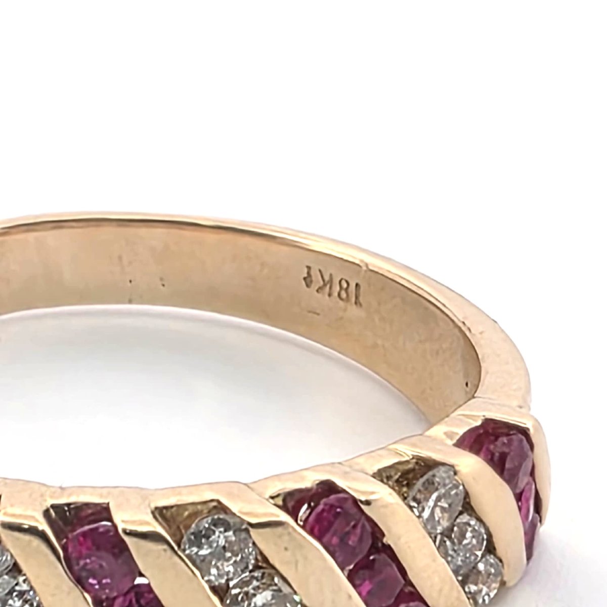 18-karat Yellow Gold Ring With Rubies And Diamonds-photo-3