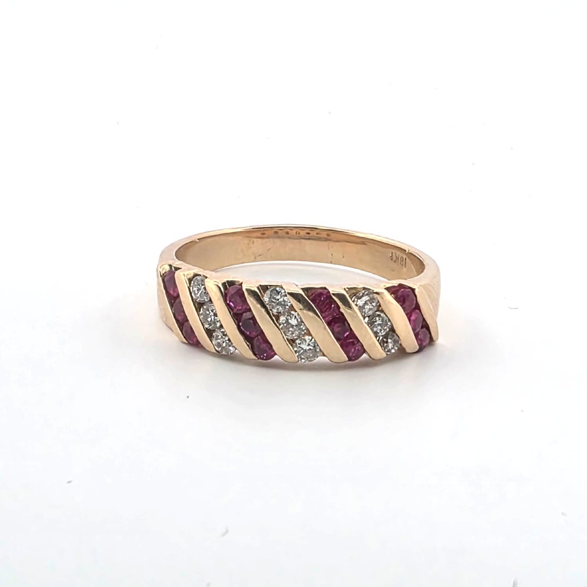 18-karat Yellow Gold Ring With Rubies And Diamonds-photo-4