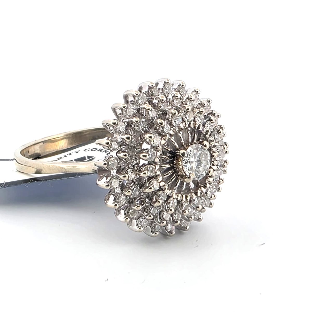 18-karat White Gold Ring With Diamonds-photo-4