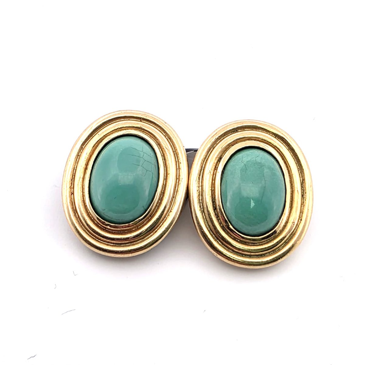 Boucles d’oreilles en or jaune 18kt avec diamants-photo-1