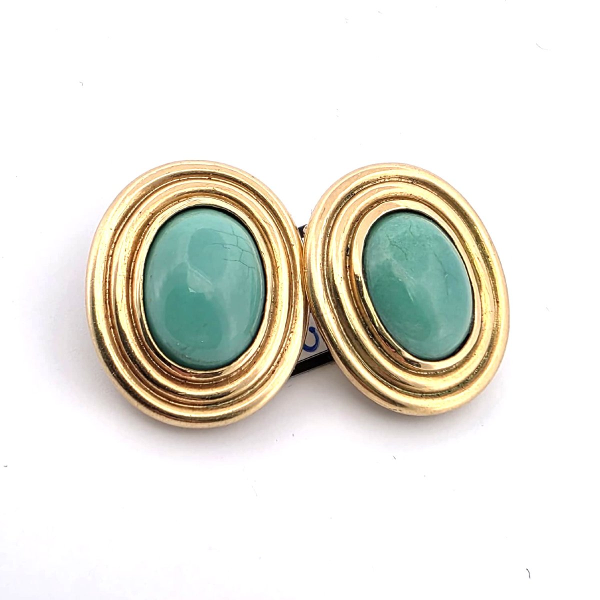 Boucles d’oreilles en or jaune 18kt avec diamants-photo-2
