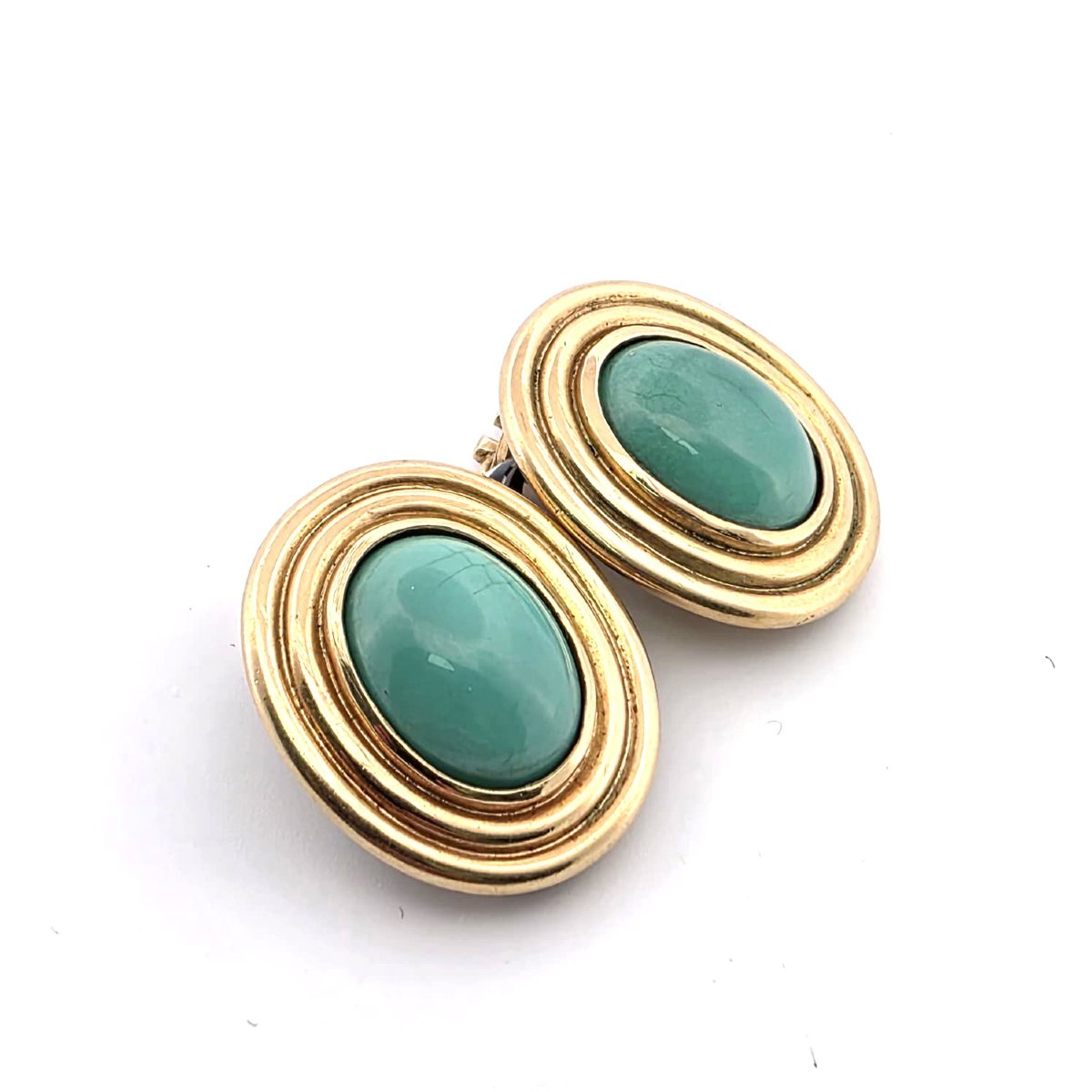Boucles d’oreilles en or jaune 18kt avec diamants
