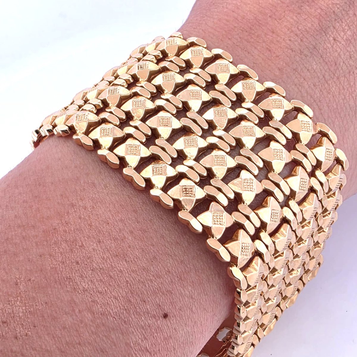 Solid 18-karat Yellow Gold Bracelet-photo-2