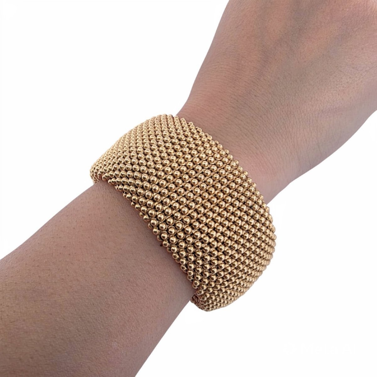 Bracelet en or jaune 18kt massif-photo-3