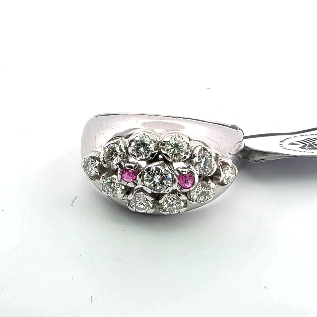 18-karat White Gold Ring With Diamonds And Rubies-photo-1