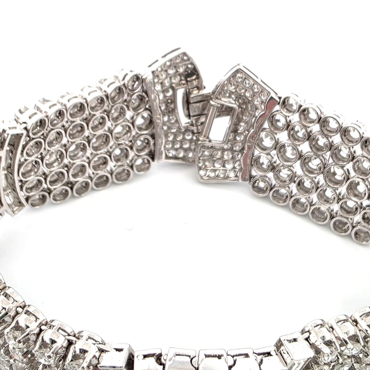 Platinum Bracelet With Diamonds-photo-4