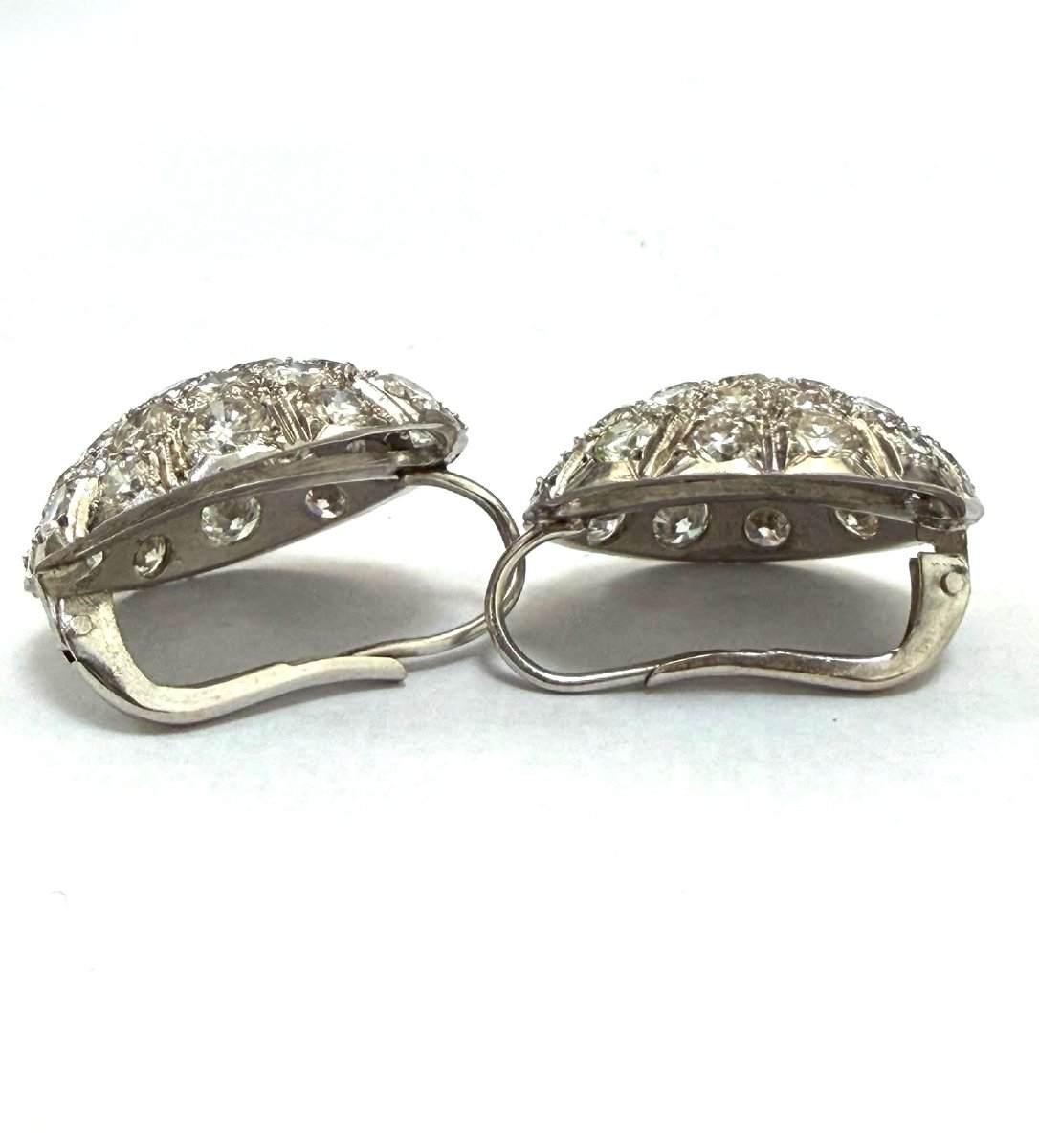 18kt White Gold Earrings With Diamonds-photo-2