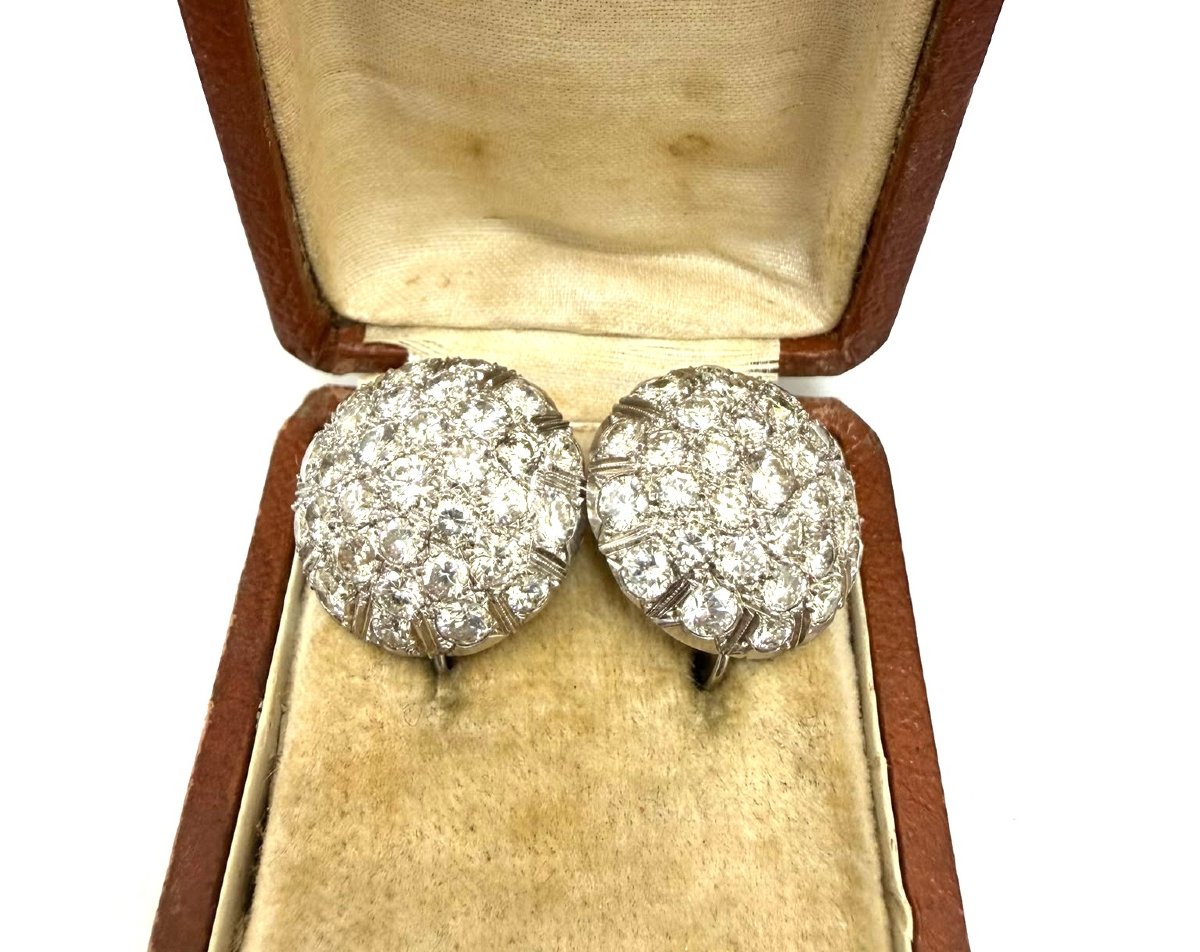 18kt White Gold Earrings With Diamonds-photo-4