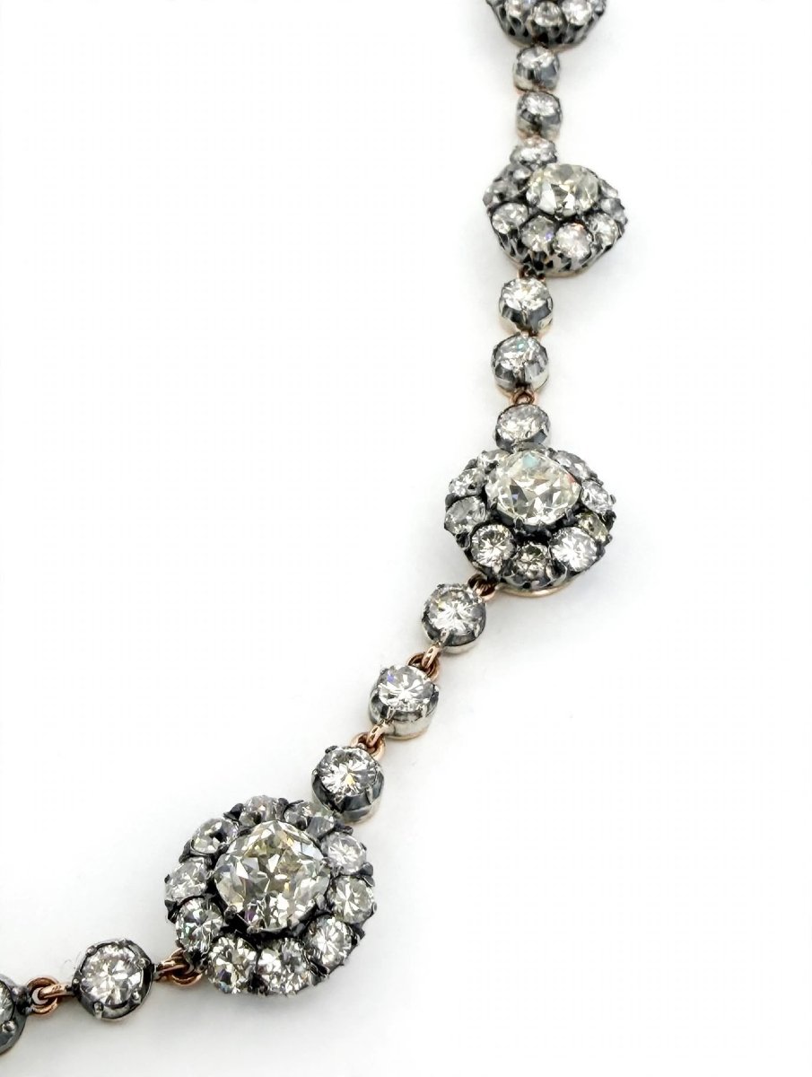 Collier Rivière avec des diamants taille antique-photo-1