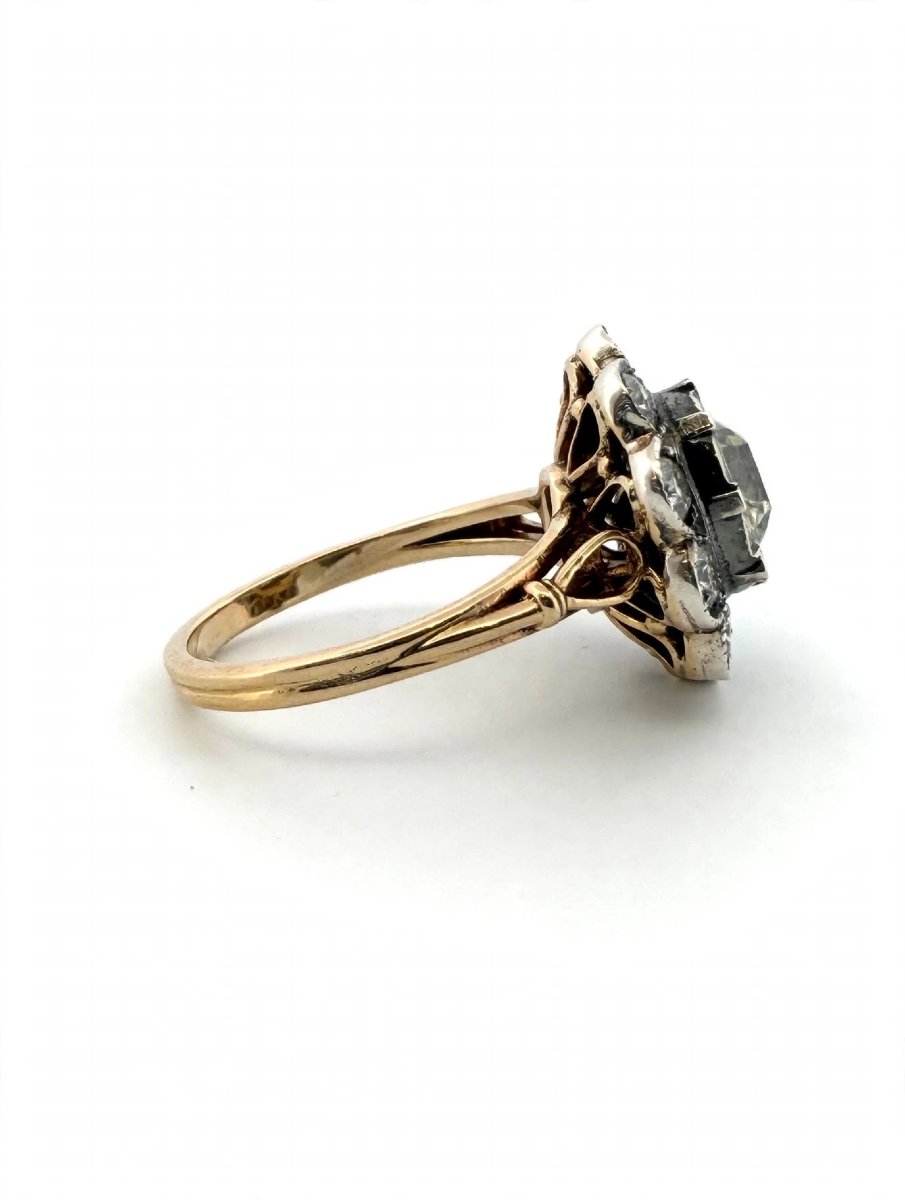 Bague Rosetta Antica avec Diamants Old Mine Ct 2.60 environ-photo-3
