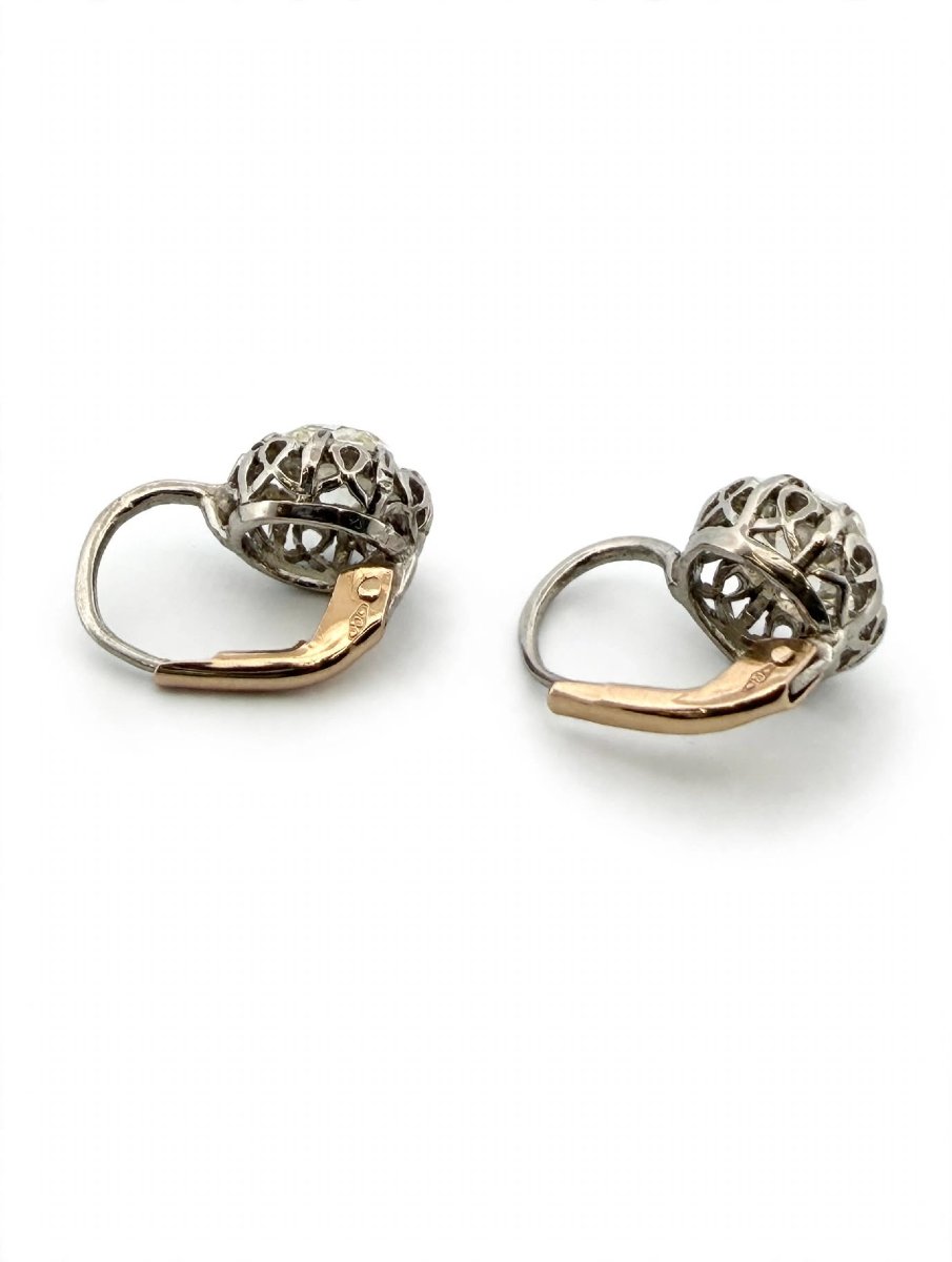 Platinum Earrings With Diamonds (approx. 2.50 Ct)-photo-1