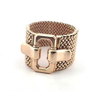 1950s-style Retro Bracelet In Solid 18-karat Yellow Gold