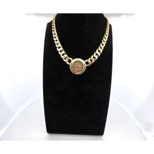 18-karat Yellow Gold Necklace With An Ancient Roman Coin