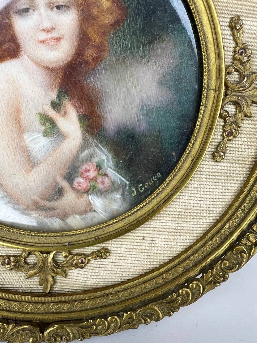 Hand Painted Miniature On Ivory-photo-4