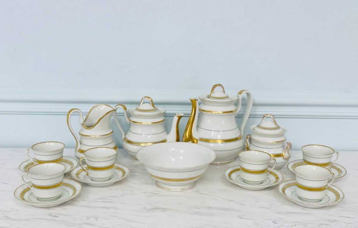 Service à café u thé en porcelaine du Vieux Paris