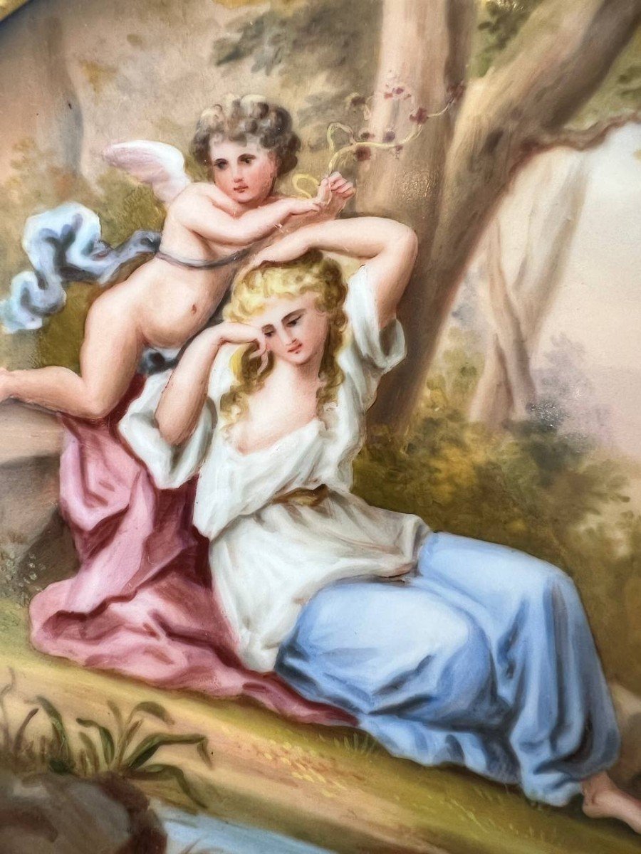 Assiette à motif mythologique, en porcelaine royale de Vienne-photo-4