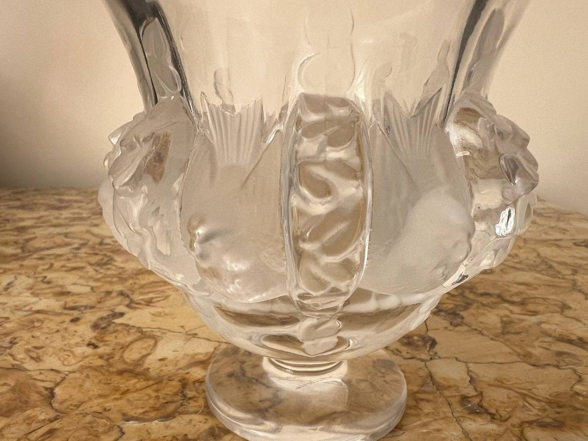 Lalique France. Vase Dampierre En Cristal-photo-2