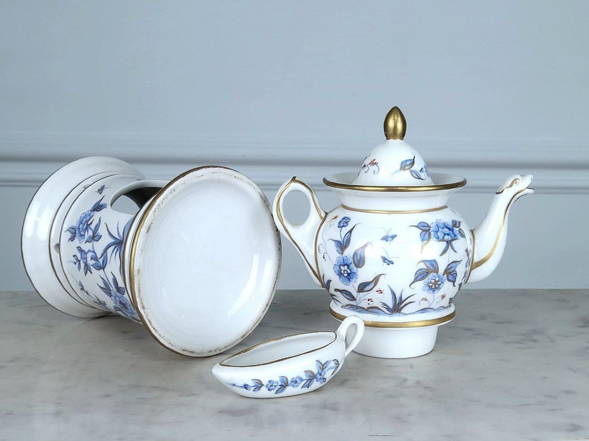 Tea Pot In Polychrome Enameled Porcelain.-photo-3