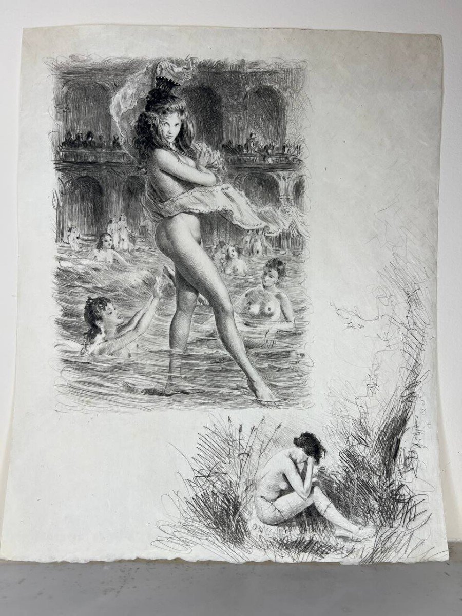 Meilleure Femme Brune Nue, 1958 Paul Emille Becat-photo-2