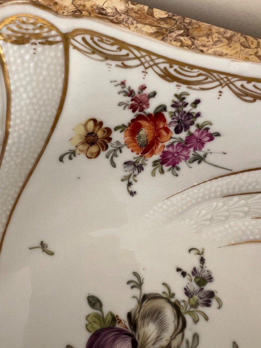 Hand Painted German Porcelain With Dresden Flowers Helena Wolfsohn-photo-1