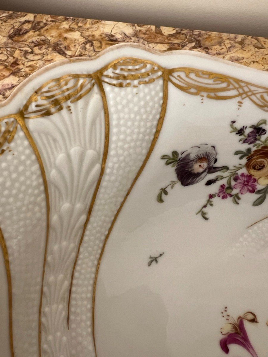 Hand Painted German Porcelain With Dresden Flowers Helena Wolfsohn-photo-6