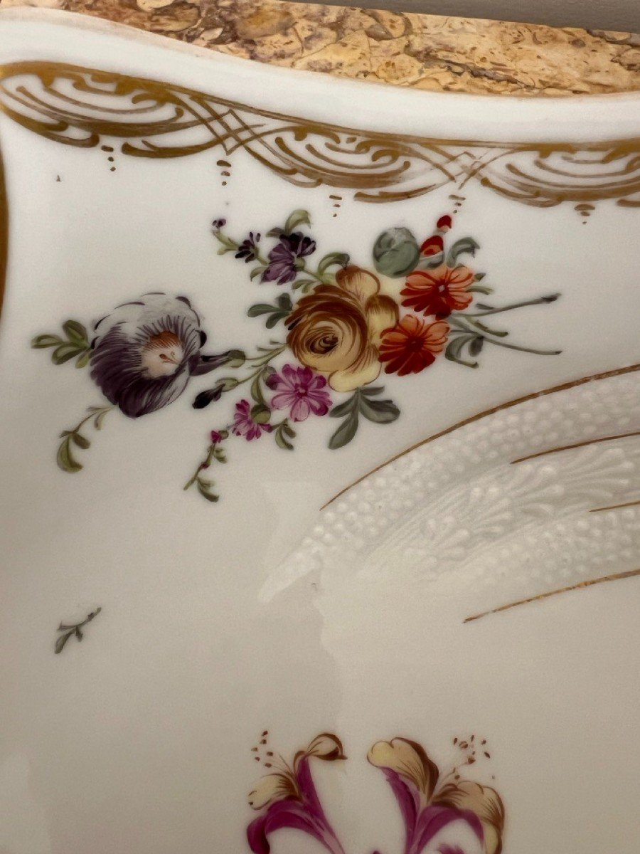 Hand Painted German Porcelain With Dresden Flowers Helena Wolfsohn-photo-8