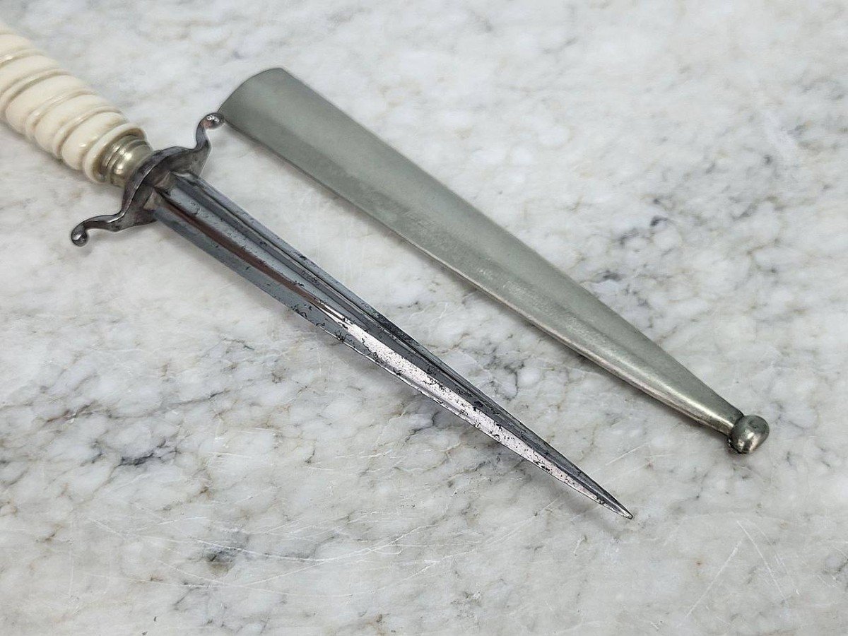 Romantic Dagger, Twisted Ivory Handle.-photo-4