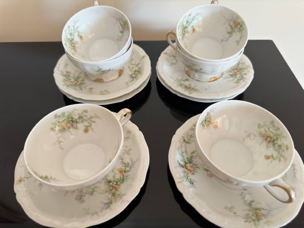 Theodore Haviland Limoges Service A Thé , Café En Porcelaine-photo-4