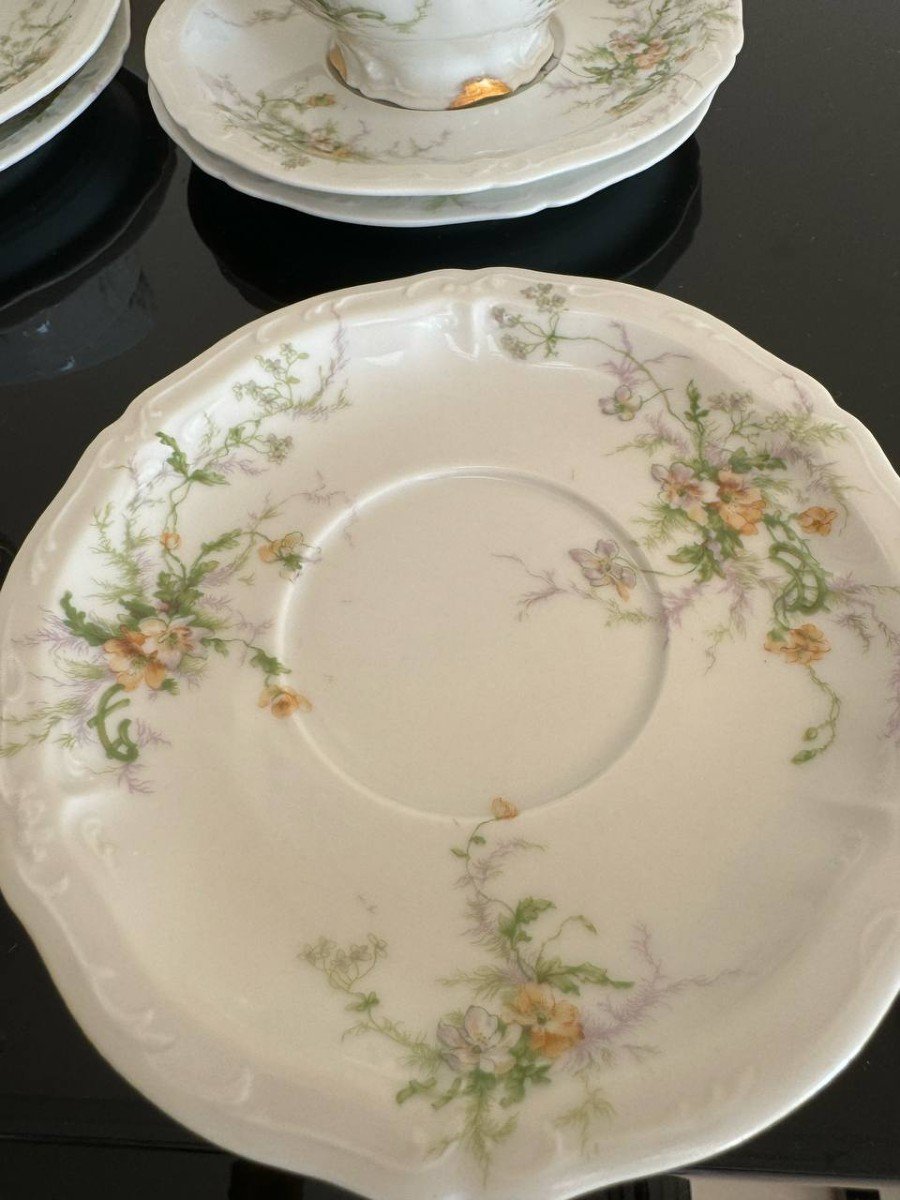 Theodore Haviland Limoges Service A Thé , Café En Porcelaine-photo-4