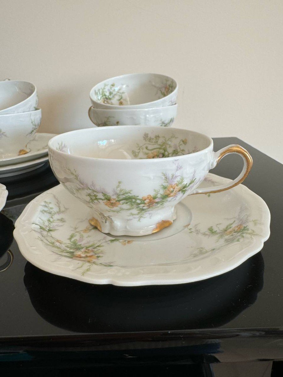 Theodore Haviland Limoges Service A Thé , Café En Porcelaine-photo-5