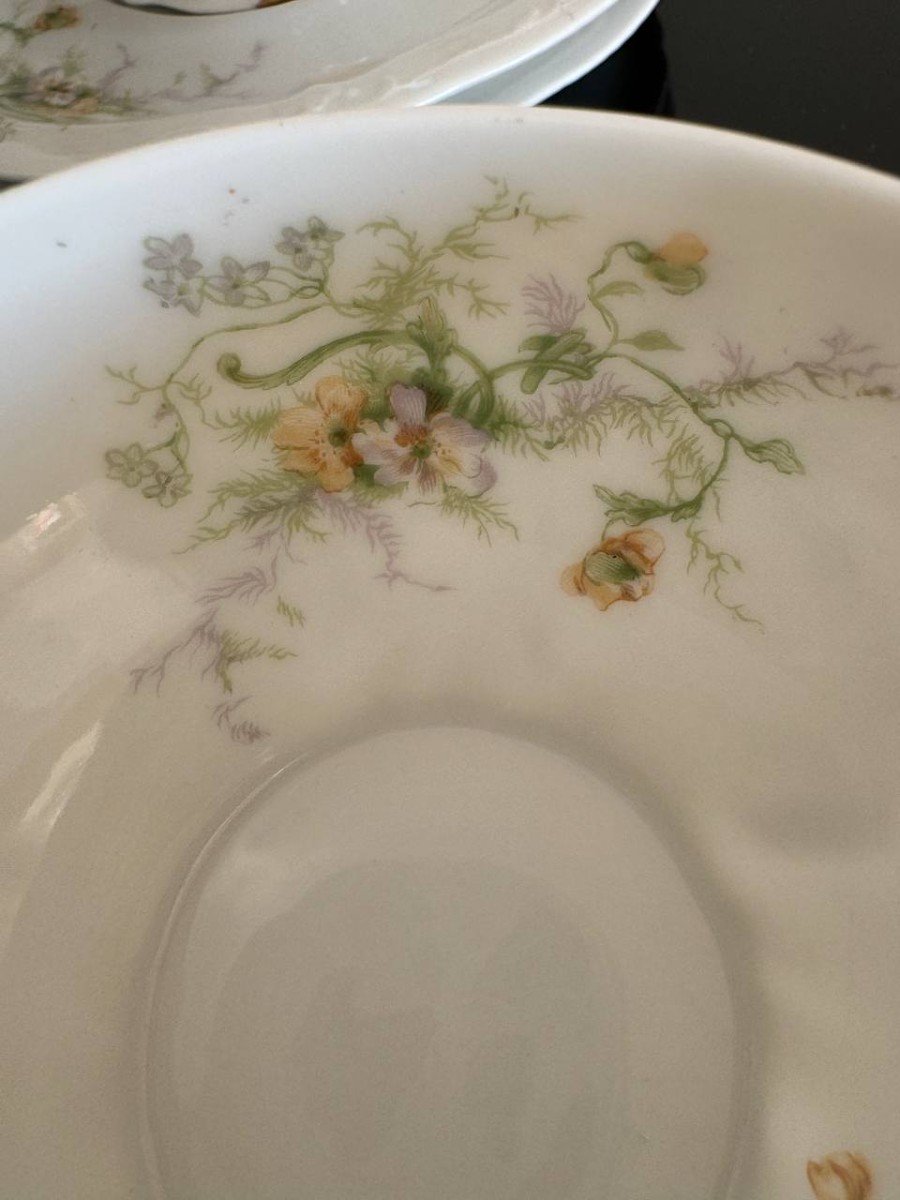 Theodore Haviland Limoges Service A Thé , Café En Porcelaine-photo-6