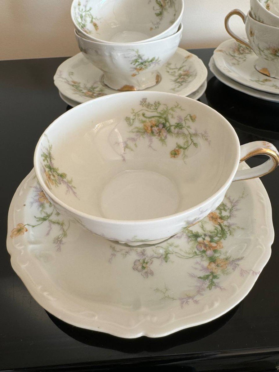 Theodore Haviland Limoges Service A Thé , Café En Porcelaine-photo-8
