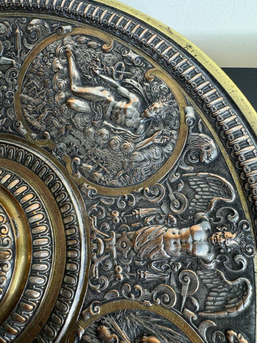 Grande Coupe Centre De Table Où Vase En Bronze & Cristal Baccarat Tulipiere XIXe Napoleon III-photo-6