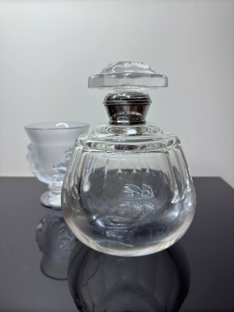 Flacon En Cristal Taillé « Baccarat » Epoque XIXème-photo-2