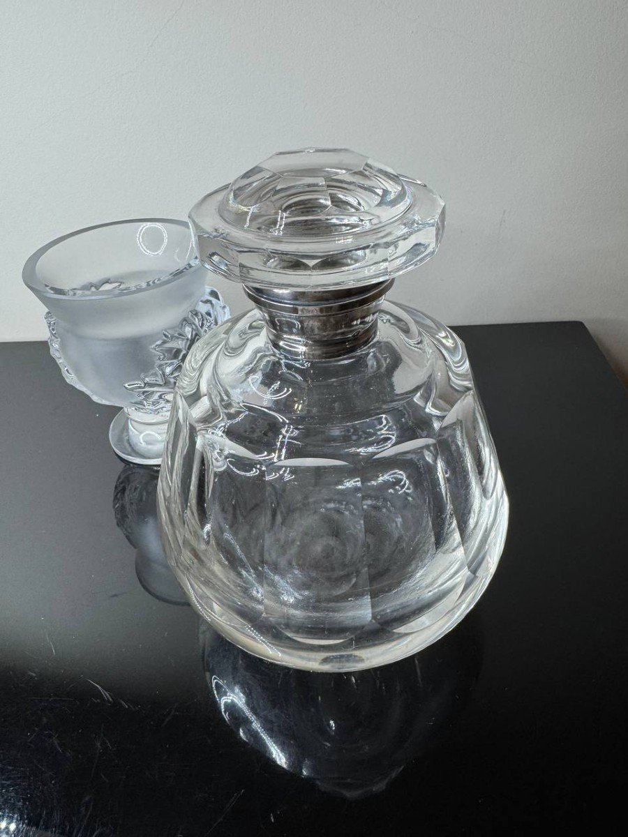 Flacon En Cristal Taillé « Baccarat » Epoque XIXème-photo-1