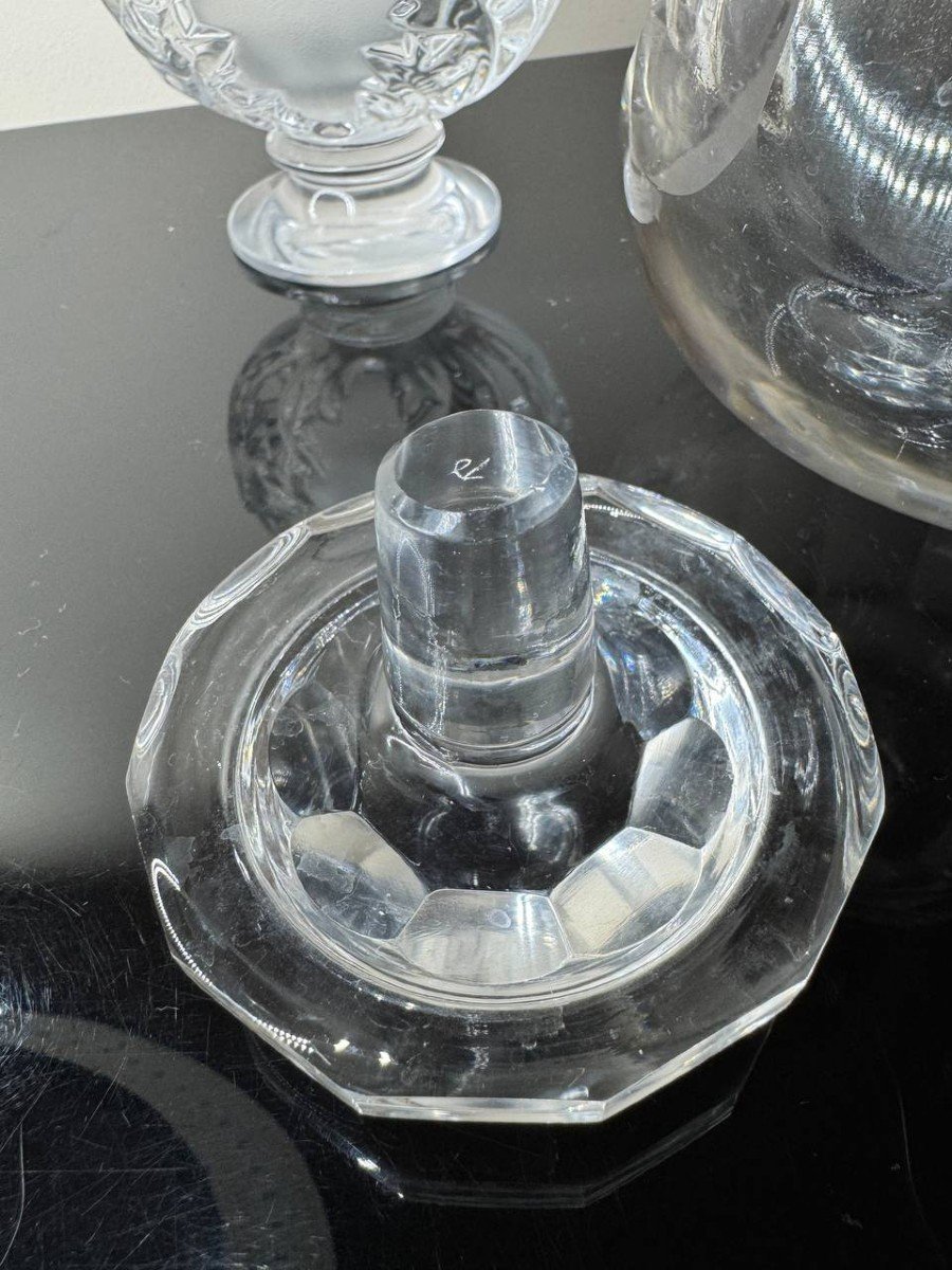 Flacon En Cristal Taillé « Baccarat » Epoque XIXème-photo-5