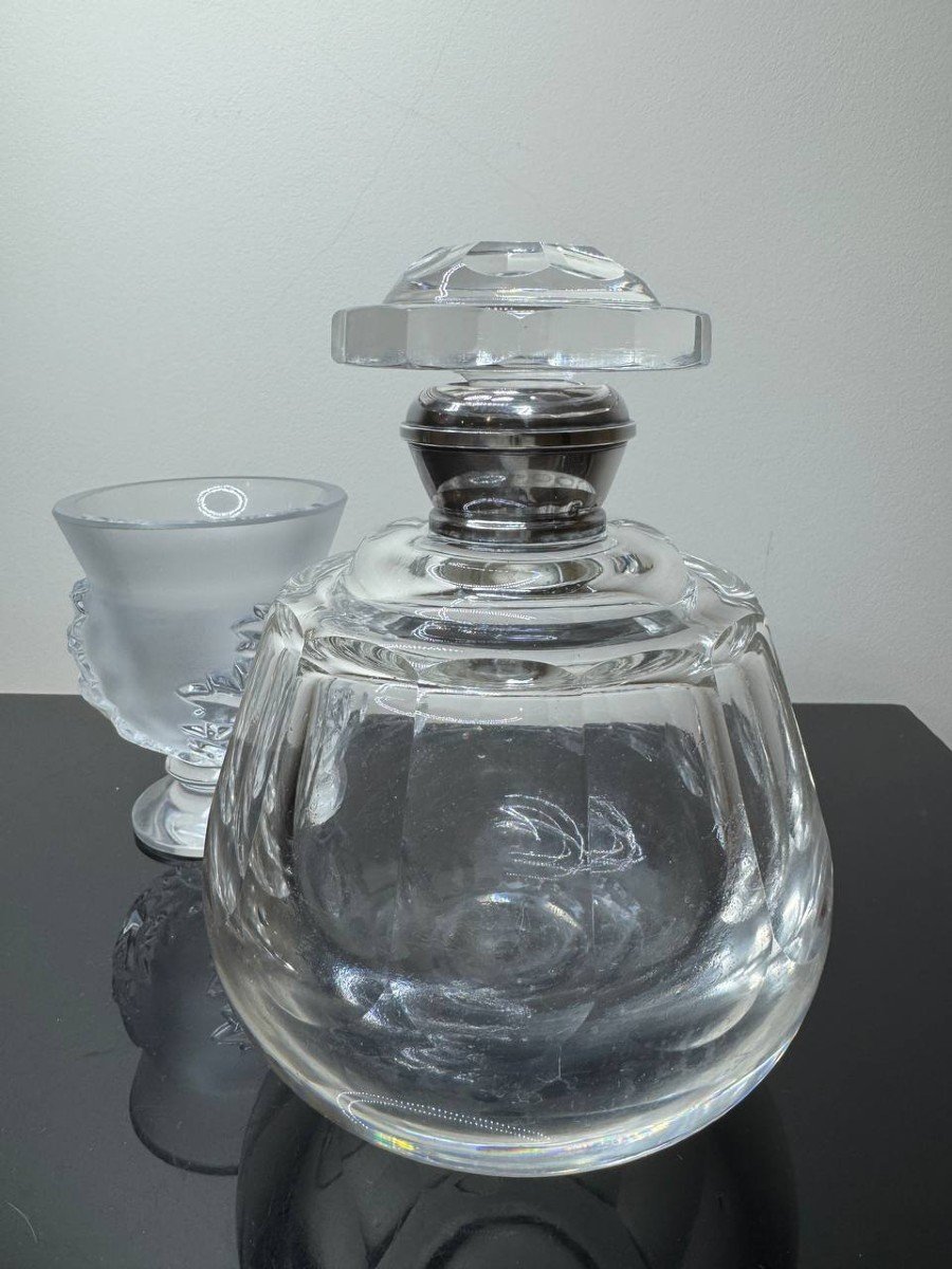 Flacon En Cristal Taillé « Baccarat » Epoque XIXème