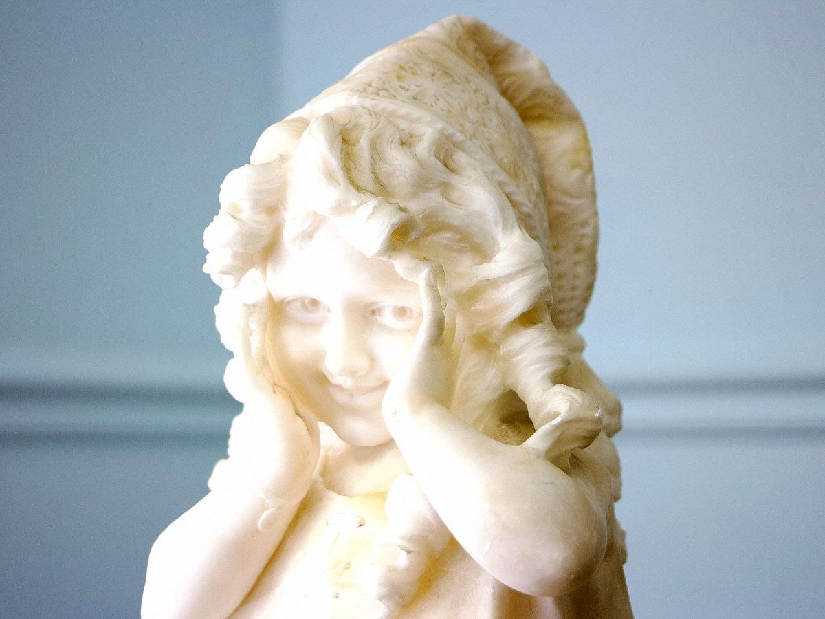 Buste d'Une Fille, D’après Antonio Frilli (italien, 1860–1902)-photo-4