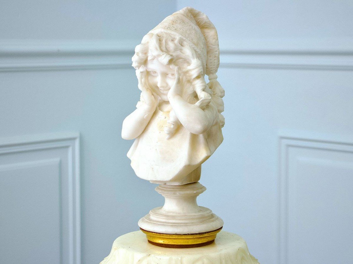 Buste d'Une Fille, D’après Antonio Frilli (italien, 1860–1902)