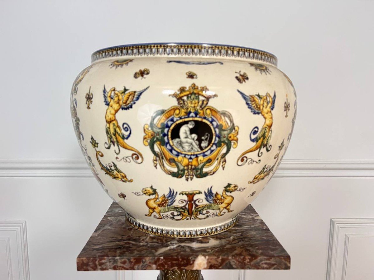 Cache-pot , Vase En Faïence De Gien