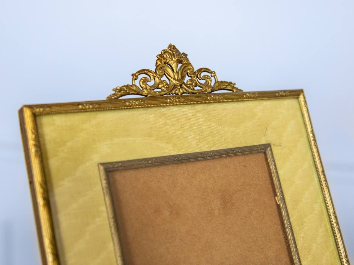 Paire De Cadres Porte-photo Napoléon III De Style Louis XVI-photo-1
