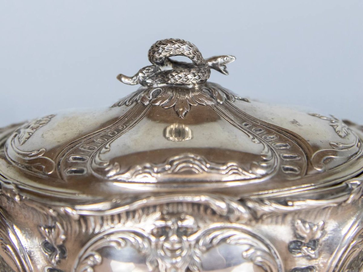 Sugar Bowl, Candy Bowl, Solid Silver, Maison Cardeilhac – Master Silversmith-photo-4