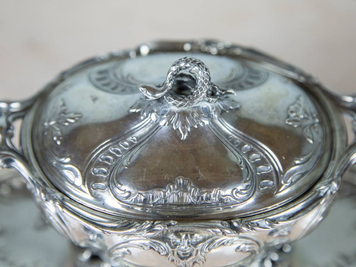 Sugar Bowl, Candy Bowl, Solid Silver, Maison Cardeilhac – Master Silversmith-photo-7