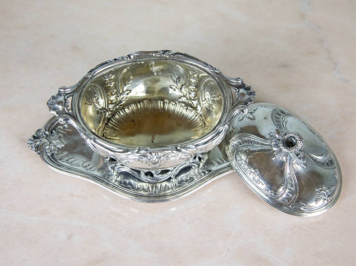 Sugar Bowl, Candy Bowl, Solid Silver, Maison Cardeilhac – Master Silversmith-photo-8