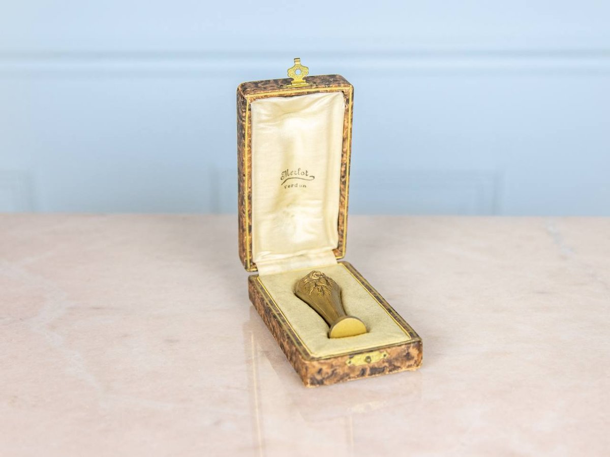 Gilt Bronze Collector's Seal, Merlot Verdun – France, Circa 1890–1900-photo-3