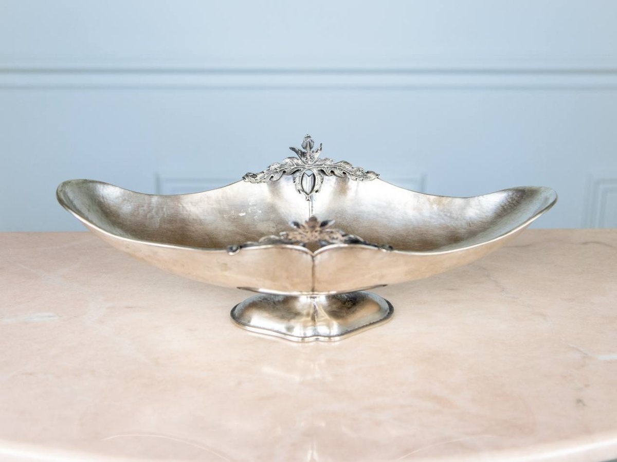 Vase, Centerpiece, Ceremonial Bowl, Presentation Basket In Louis XV Style Silver-photo-2