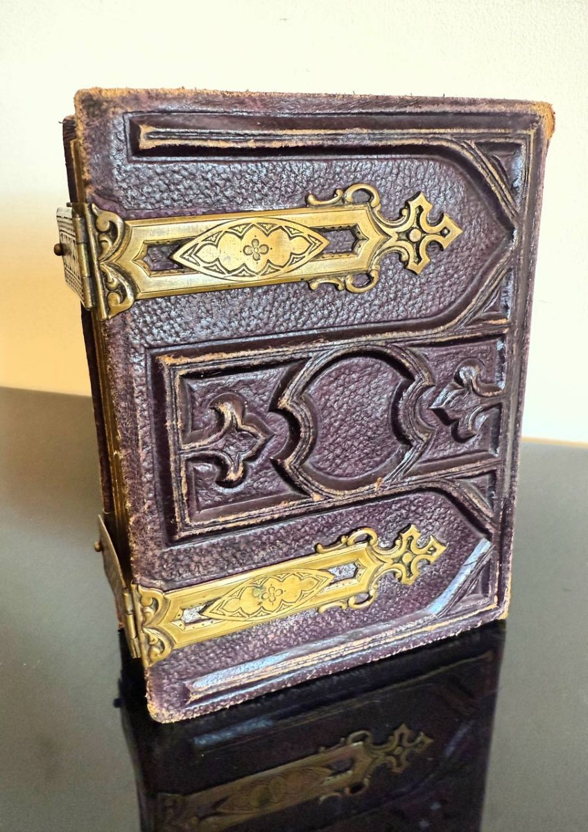 Small Photo Album With Brass Closures