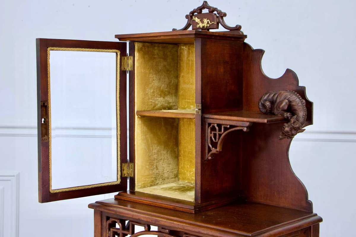 Furniture, Display Case, Shelves Attributed To G. Viardot - 1900-photo-7